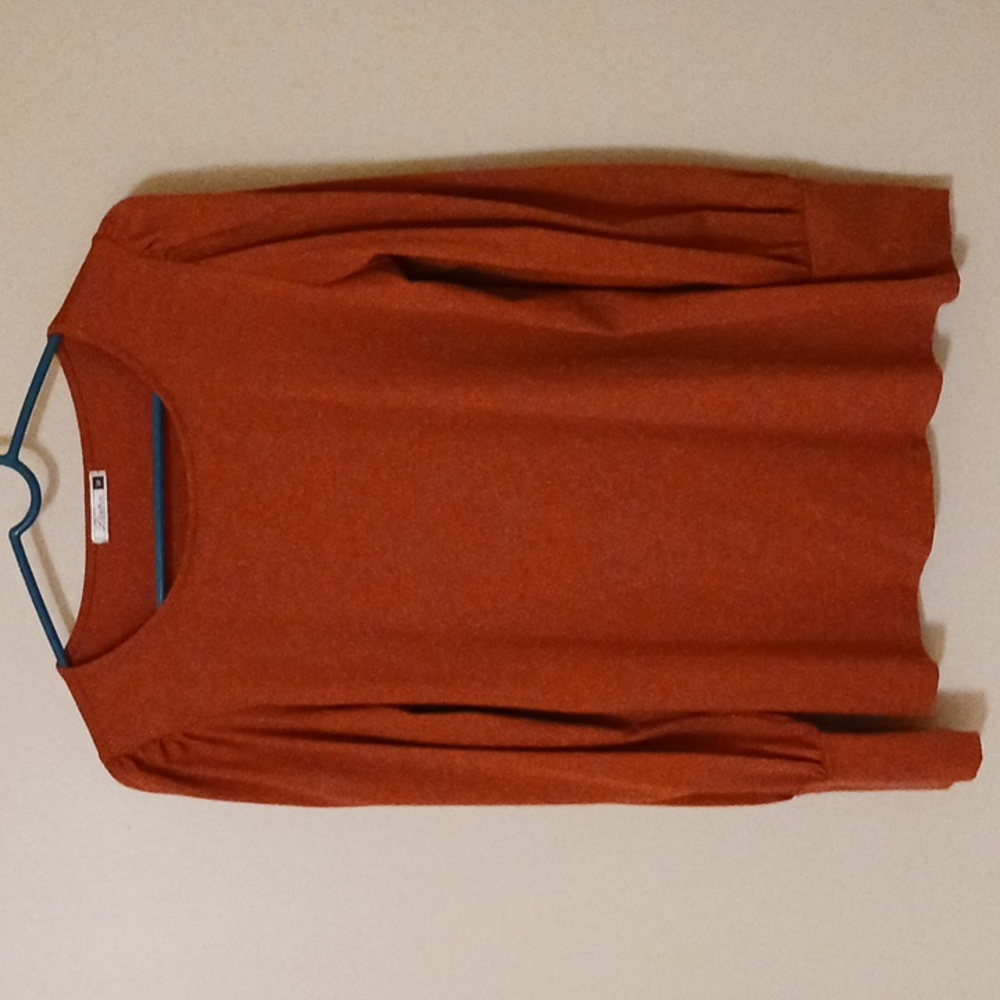 Women'sEUC Long sleeve orange/rust shirt. Very soft material.